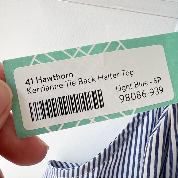 Stitchfix 41 Hawthorn Kerrianne Tie Back Halter Top NWT - Picture 10 of 12